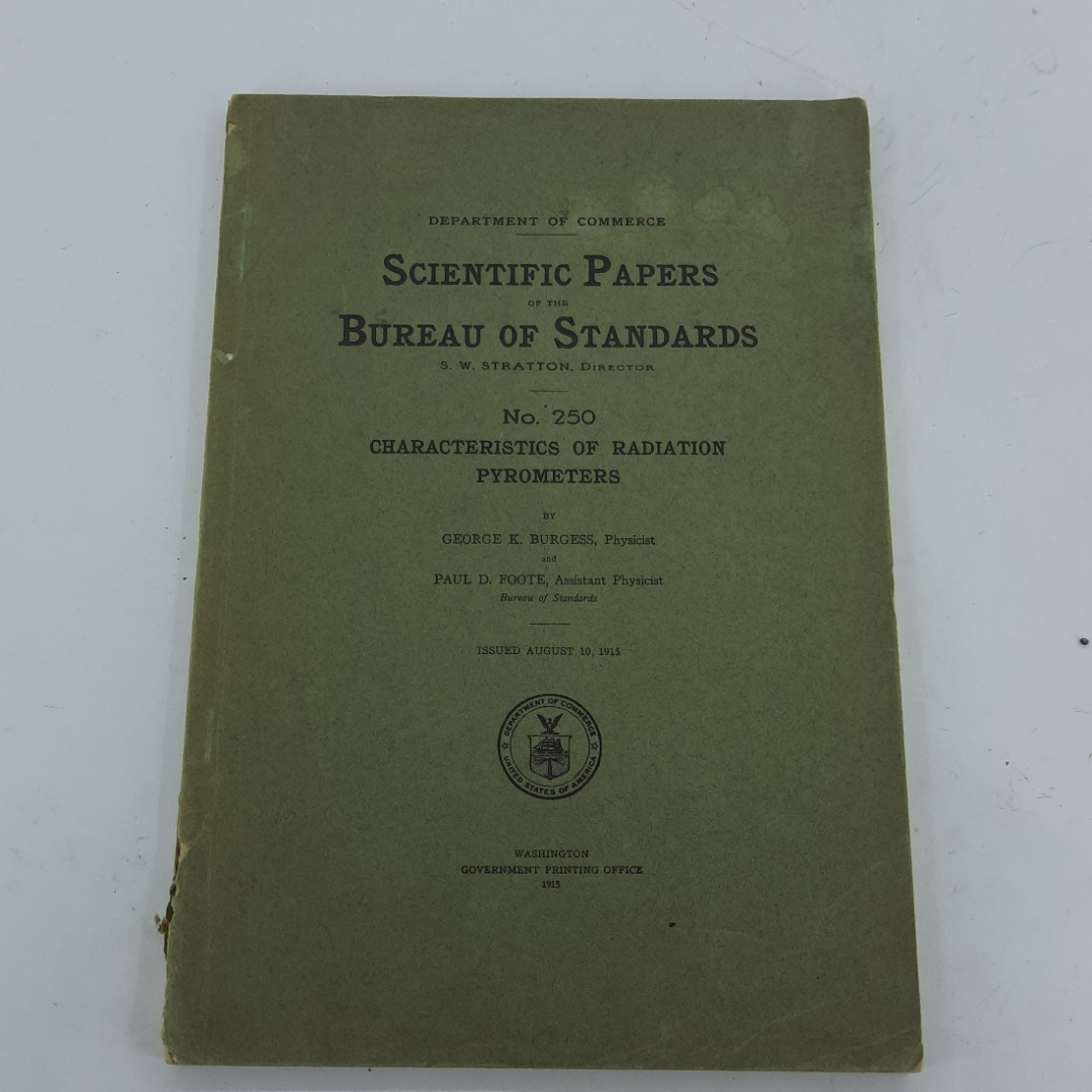 "Technologic Papers of the Bureau of Standards" Bleininger A.V. Картинка 1